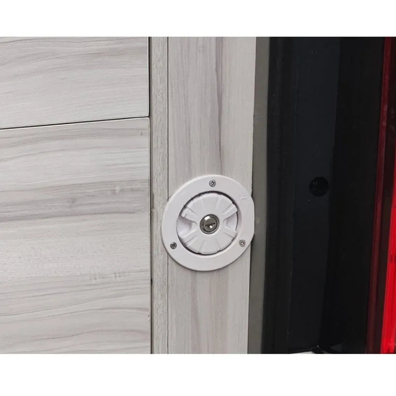 Car Accessories Black/White Round Gravity Water Inlet with Lock RV Accessories Caravan for RV Boat Camper Trailer Exterior Hatch