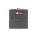 Large Capacity Car Trunk Storage Box Auto Badge Multiuse Tools Organizer Bag Folding Stowing Tidying Accessories For AUDI SLINE