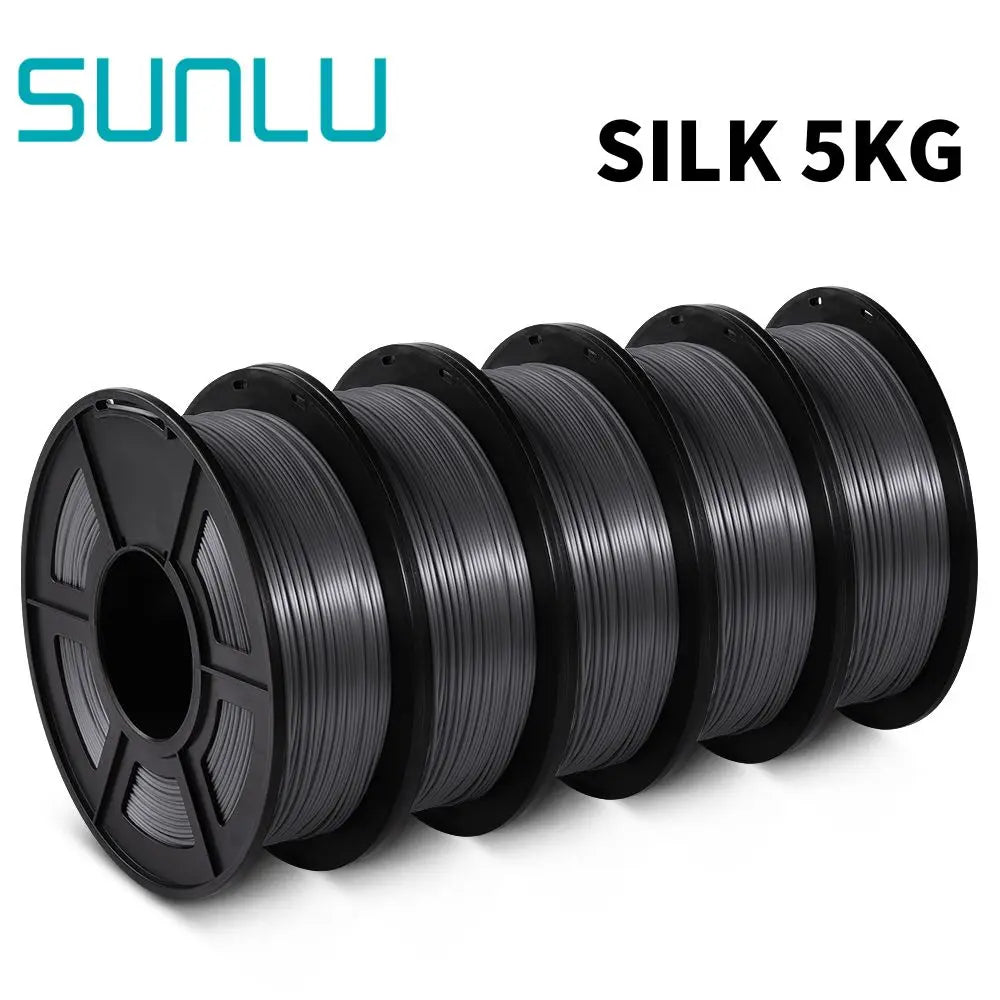 SUNLU PLA/PLA+/PETG/SILK/PLA Matte/ PLA Meta Filament 5KG 1KG/ Roll 1.75mm +/-0.02MM 3D Printer Filament Neatly Wound Filament