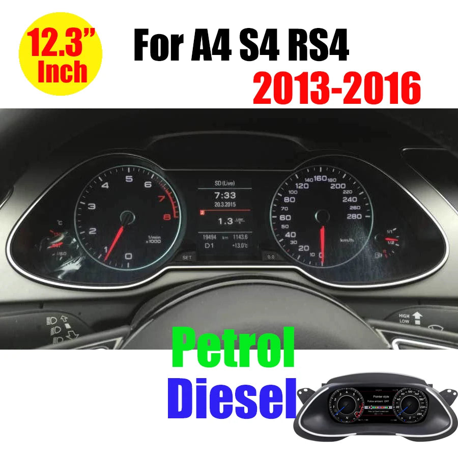 Instrument Cluster Virtual Cockpit Digital Speedometer LCD Dashboard Gauge For Audi TT TTS A3 A4 B8 A5 S5 Q3 Q5 RS4 RS5 A6 A7 Q7
