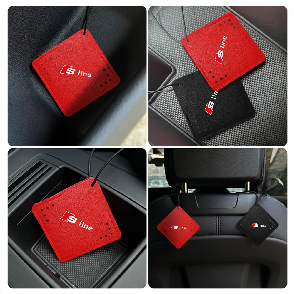 Car Air Freshener Rearview Mirror Pendant Aromatherapy Sachet For Audi A3 A4 A4L A5 B3 B4 B5 B6 B7 B8 RS3 Quattro C5 C6 C7 C5 C6