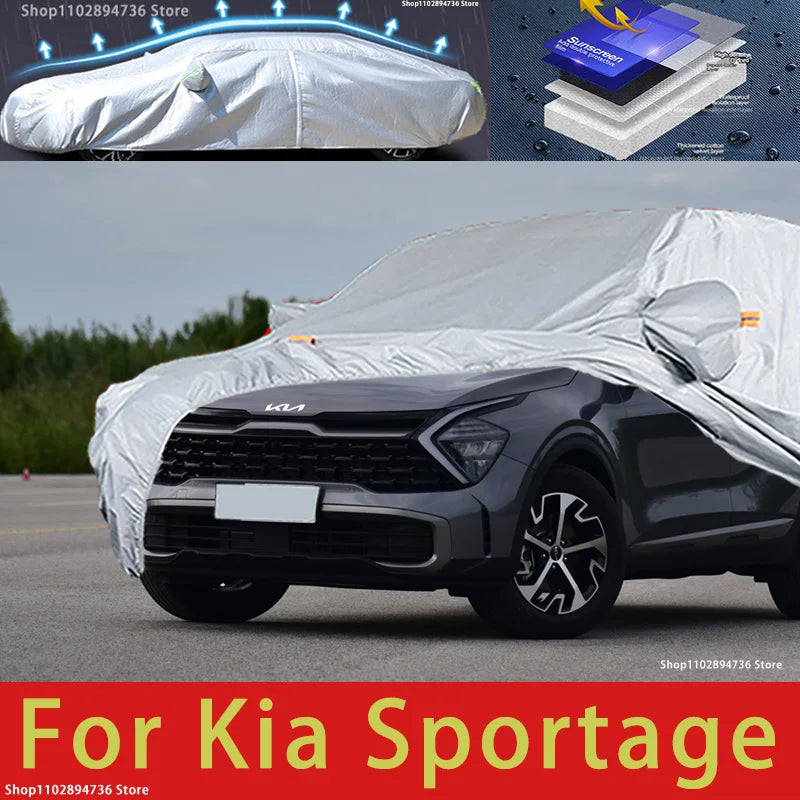 For KIA Sportage  Outdoor Protection Full Car Cover Snow Covers Sunshade Waterproof Dustproof Exterior Car accessories