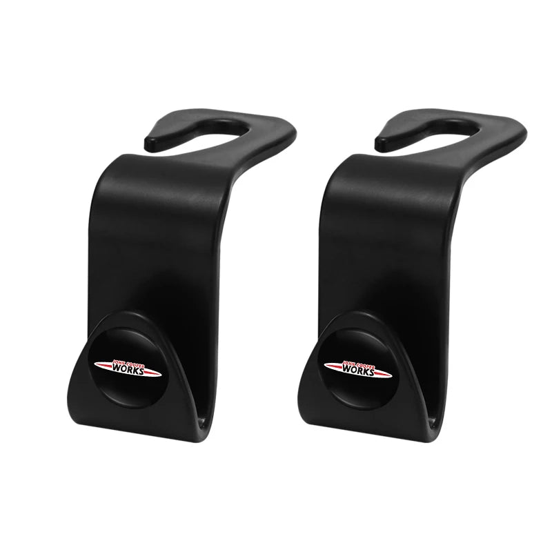 2Pcs ABS Car Styling Seat Back Hooks Accessories For MINI One Cooper JCW Countryman Clubman Cabrio Paceman Coupe Roadster Clubva