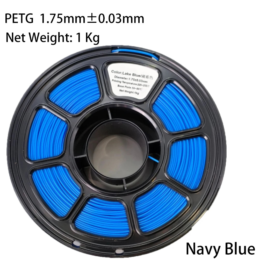 PLA/PETG Colorful 3D Filament Net Weight 1KG High Speed 3D Printer Filament High Flow Speed 3D Printing Mateial Pla 3D Printer