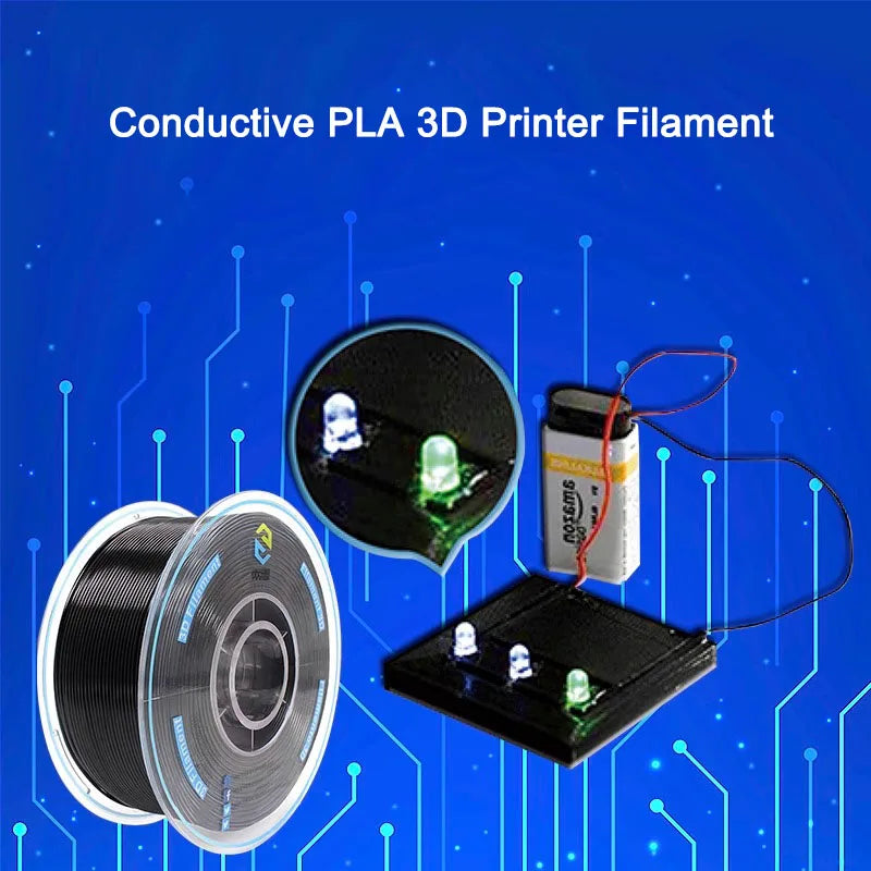Special Engineering Conductive PLA 3D Printer Filament High Speed Printing Anti-static Plastic Material