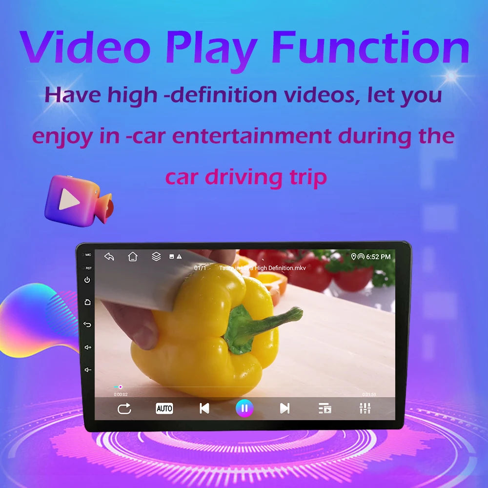 For FIAT 500 2016 2017- 2019 Android 14 Smart System Multimedia Carplay Wireless GPS Navigation DSP Stereo WIFI Accessories