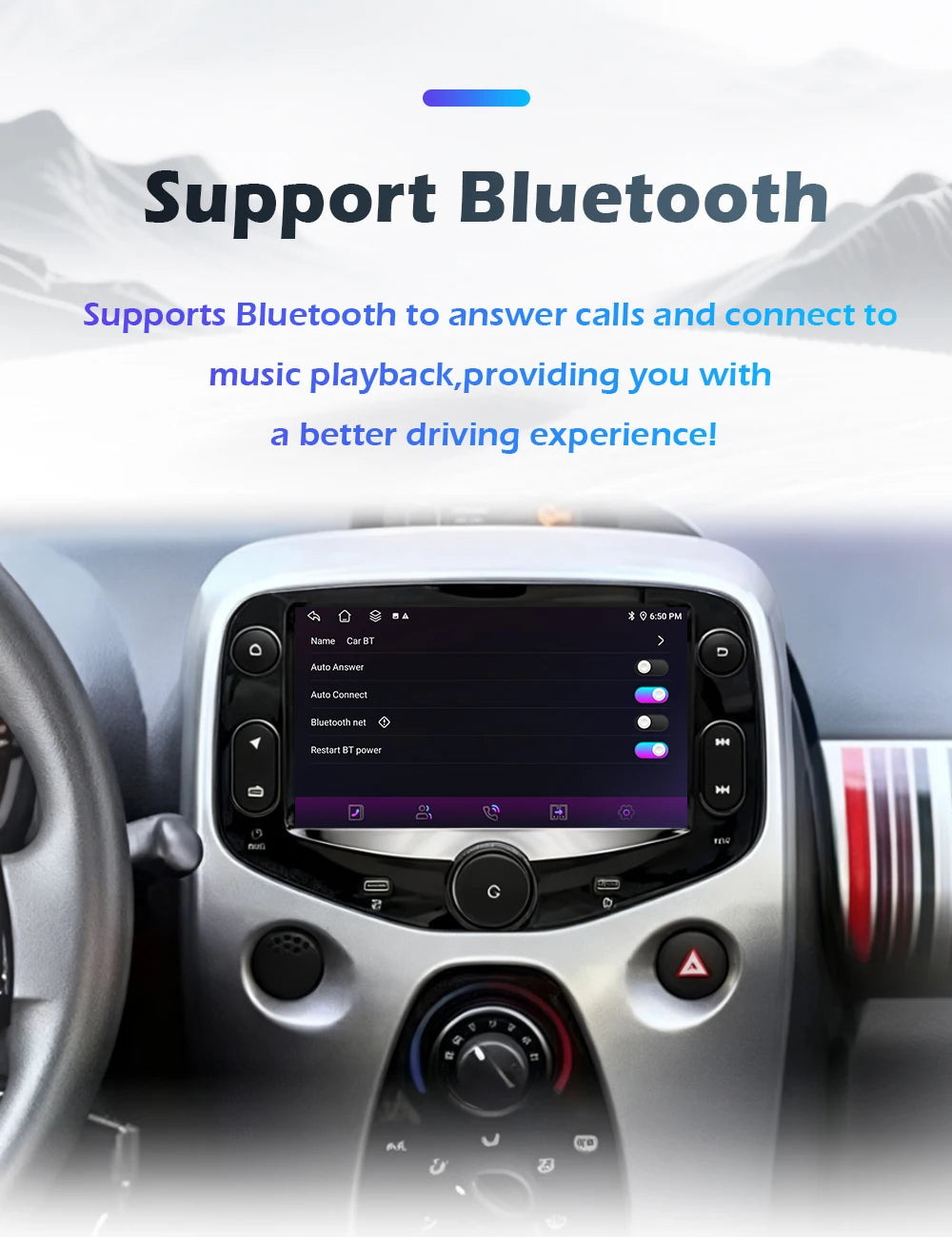 Car intelligent system For FIAT 500 2016-2019 Android 16 Navigation GPS Wireless CarPlay Car Multimedia Screen Head Unit Wifi BT