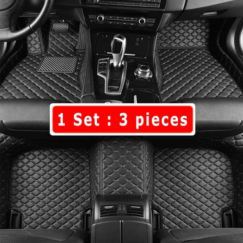 Car Floor Mats For Fiat Bravo 2012 2011 2010 2009 2008 Leather Waterproof Anti-Dirty Carpets Auto Interiors Products Foot Pads