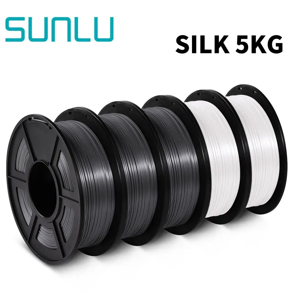 SUNLU PLA/PLA+/PETG/SILK/PLA Matte/ PLA Meta Filament 5KG 1KG/ Roll 1.75mm +/-0.02MM 3D Printer Filament Neatly Wound Filament