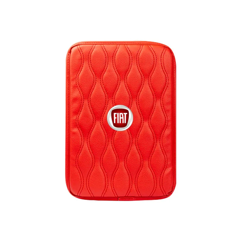 Car Armrest Mat Center Console Leather Protection Cushion For Fiat Ducato Abarth Tipo Panda Bravo Doblo Stilo 500 124 125