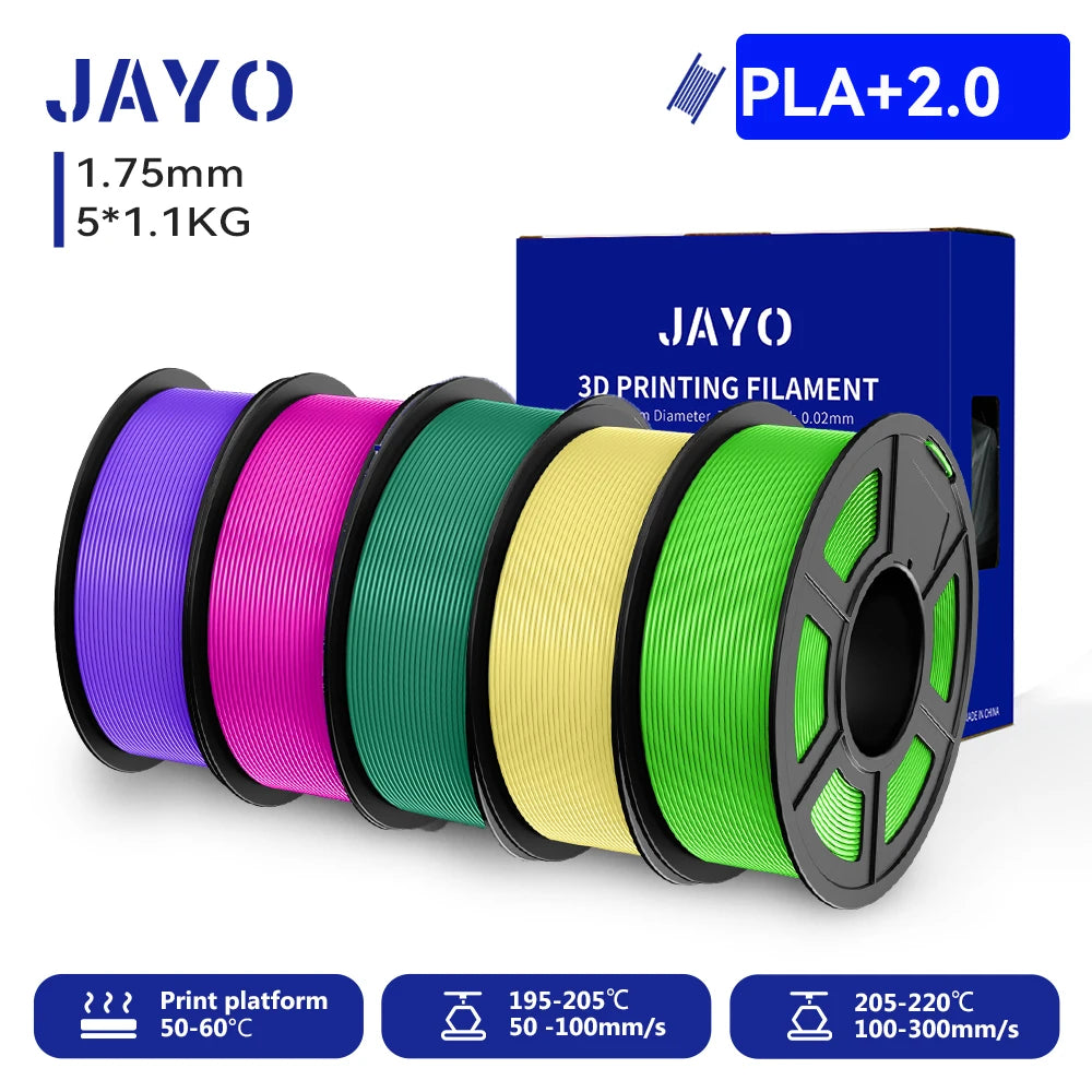 JAYO 3D PLA / SILK / PLA META / PETG / PLAMatte / ABS / High Speed PLA/ PLA PLUS 3D Filament 1.75mm Printer Filament 1.1KG/Roll