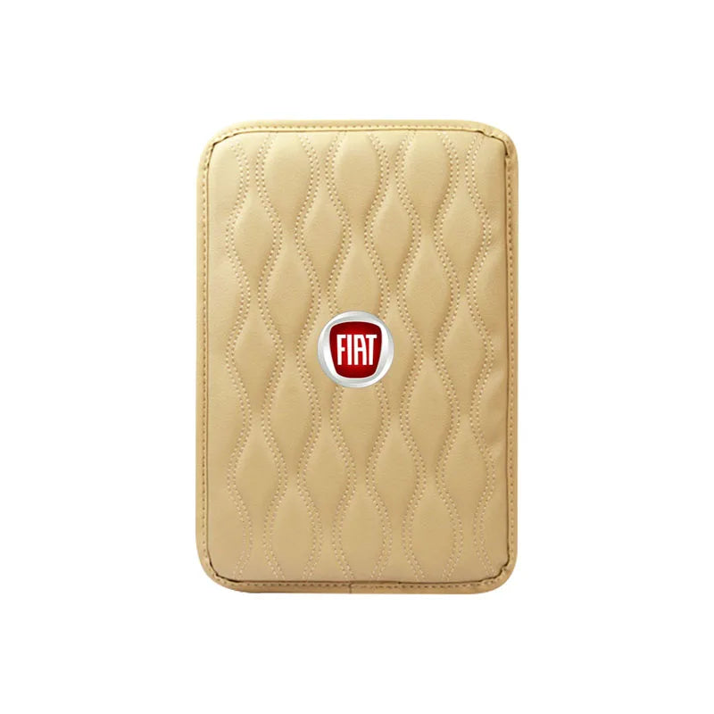 Car Armrest Mat Center Console Leather Protection Cushion For Fiat Ducato Abarth Tipo Panda Bravo Doblo Stilo 500 124 125