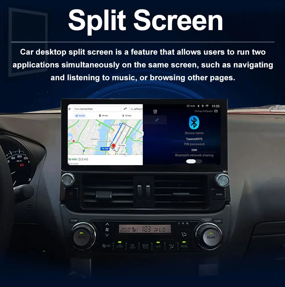 12.3 '' Android 16 for Fiat 500 2007 - 2015 Car Radio Video Multimedia Player BT 4G GPS Navi Wireless Carplay WiFi Touch Screen