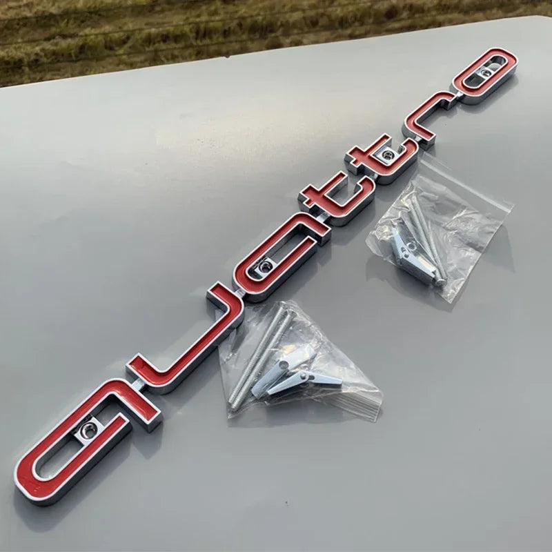 for Audi ABS Car Accessories Quattro Logo RS3 RS5 A6 RS4 RS6 A7 A8 Q3 Q5 RS7 A3 A4 A5 Q7 S3 S7 Front Grille Emblem Badge Styling
