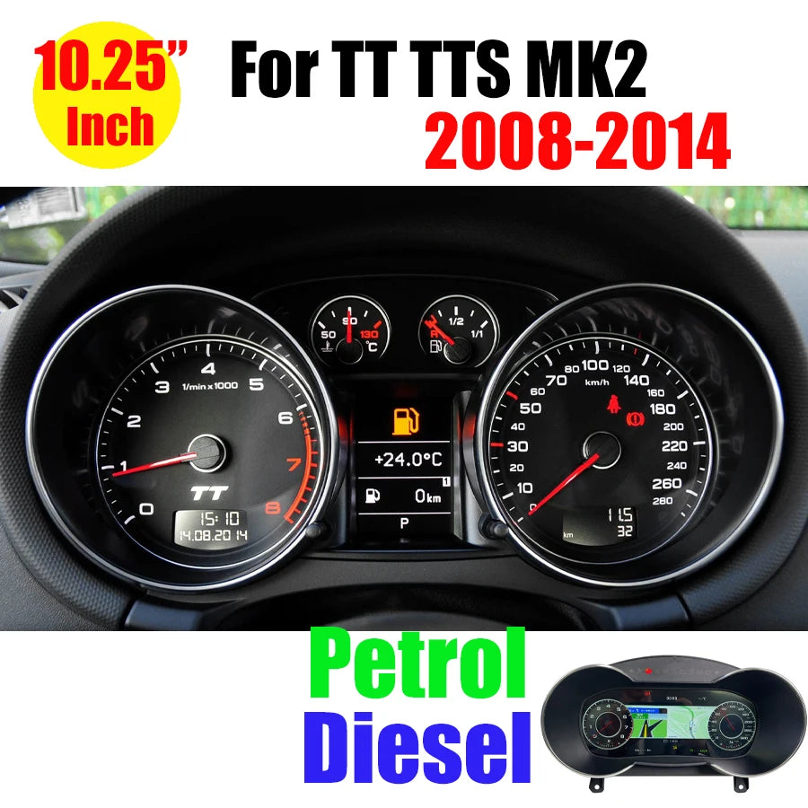 Instrument Cluster Virtual Cockpit Digital Speedometer LCD Dashboard Gauge For Audi TT TTS A3 A4 B8 A5 S5 Q3 Q5 RS4 RS5 A6 A7 Q7