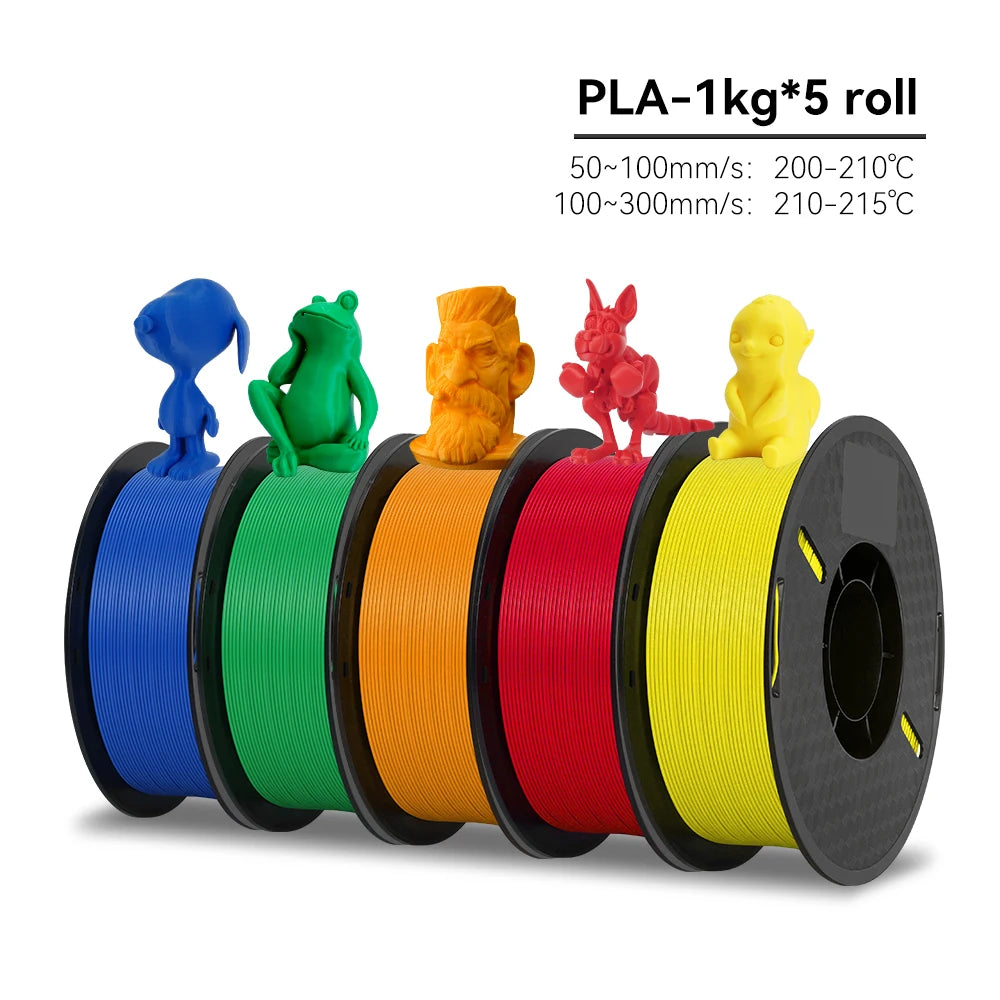 KEEPANG PLA/HS-PLA/PLA Matte/PLA Pro Filament 5KG PLA 3D Filament 1.75mm 1KG/Roll (2.2lbs) Neatly Wound 3D Printing Materials