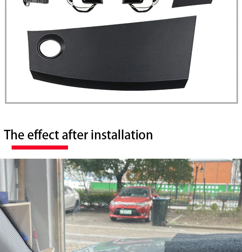 LED Lift Audio Speaker For Audi A6 C8 C7 A4 B9 RS5 RS4 Q5 Q7 A7 Tweeter With Ambient Light Upgrade Center Dashboard Lifting