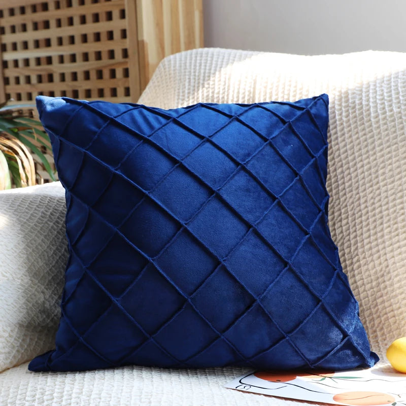 Multi-Color Velvet Cushion Cover For Sofa Living Room Soft Pillowcase Nordic Style Modern Home Decor Zipper Fundas De Cojines