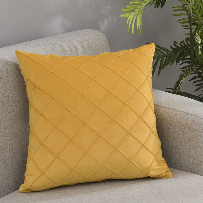 Multi-Color Velvet Cushion Cover For Sofa Living Room Soft Pillowcase Nordic Style Modern Home Decor Zipper Fundas De Cojines