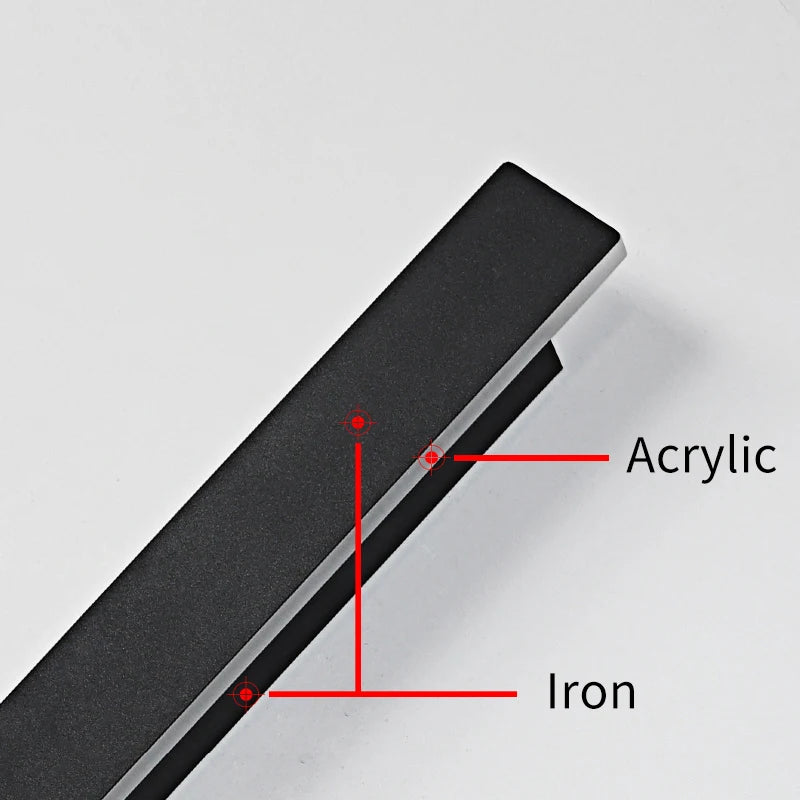Modern Led Line Wall Light 40CM 15W AC220V Bedside Living Room Background Corridor Stair Porch Long Strip Sconce Lamp Home Decor